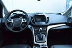 Ford C-MAX 2.0 Plug-in Hybrid Titanium Plus Leer Navi Pdc, Auto's, Ford, Gebruikt, 4 cilinders, Hybride Elektrisch/Benzine, Zilver of Grijs