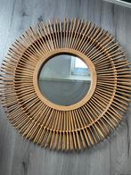 Bamboe Spiegel, Huis en Inrichting, Woonaccessoires | Spiegels, Ophalen, Rond, Nieuw, Minder dan 100 cm