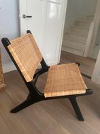 Webbing fauteuil, Huis en Inrichting, Fauteuils, Ophalen, Riet of Rotan, 75 tot 100 cm, Zo goed als nieuw