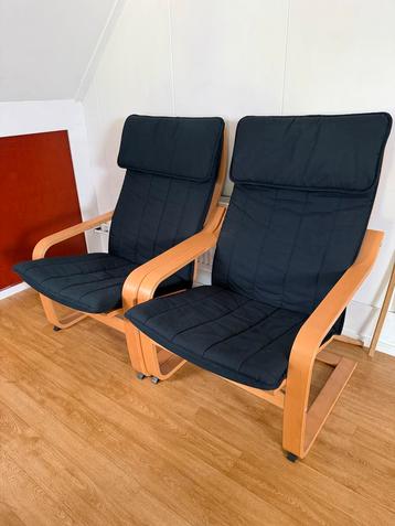 Ikea Poang Fauteuil - Zwart beschikbaar voor biedingen