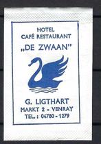 W320 Venray hotel cafe rest DE ZWAAN, Verzamelen, Suikerzakjes, Nederland, Ophalen of Verzenden