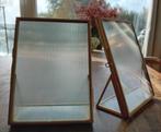 2 Fotolijsten 13x18 glas, Minder dan 50 cm, Metaal of Aluminium, Ophalen of Verzenden, Zo goed als nieuw