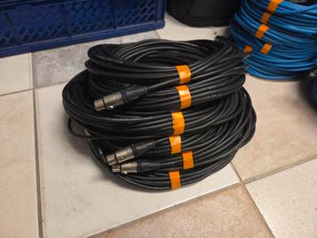 6x 3-polige XLR kabel - 15 meter neutrik stekkers  beschikbaar voor biedingen