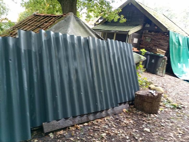 Dakplaten antraciet geïsoleerd - Kippenhok/Houthok, Doe-het-zelf en Verbouw, Platen en Panelen, Gebruikt, Overige materialen, 20 tot 50 mm