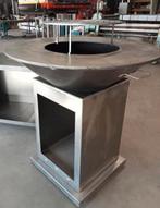 Ronde Cortenstalen barbecue/plancha/grillring 75 of 100CM !!, Tuin en Terras, Houtskoolbarbecues, Ophalen, Nieuw, Met accessoires