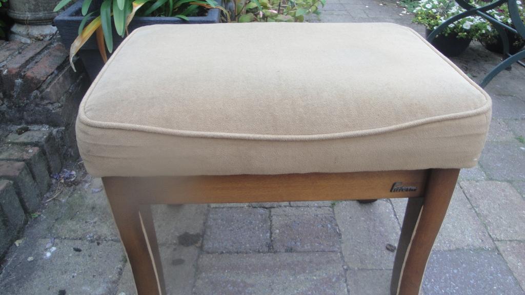 voetenbankje topkwaliteit verstelbaar, Antiek en Kunst, Curiosa en Brocante, Ophalen of Verzenden