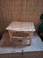 Leuk rotan bamboe krukje, Ophalen, Zo goed als nieuw, Hout