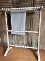 Brocante handdoekenrek handoeken rek wasrek badkamer keuken, Antiek en Kunst, Ophalen