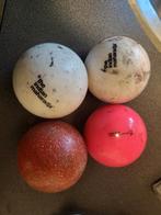 4 hockeyballen inboorlingen en buiten, Sport en Fitness, Hockey, Ophalen of Verzenden, Gebruikt, Bal