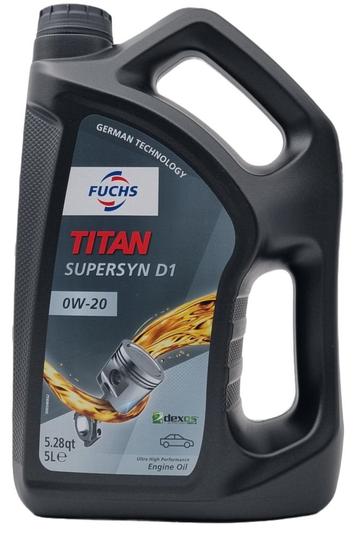 5 liter Nieuw Fuchs titan 0w-20 0w20 5L olie motorolie beschikbaar voor biedingen