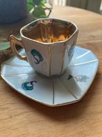 Schattig vintage kopje met schoteltje, Ophalen of Verzenden, Zo goed als nieuw, Overige materialen, Kop en/of schotel