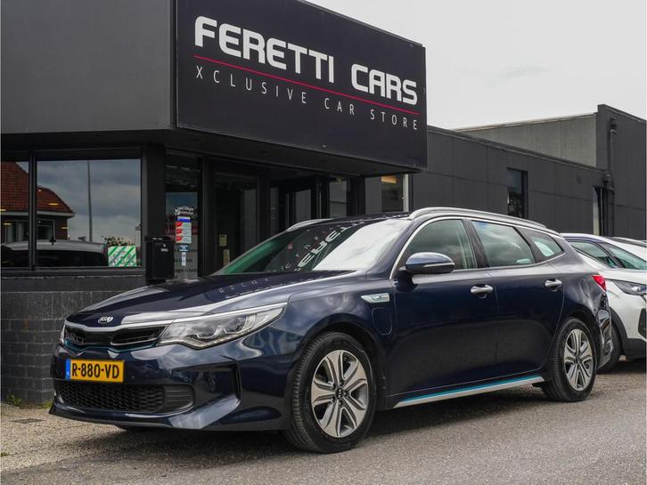 Kia Optima Sportswagon 2.0 GDI PHEV AUT6 DYNAMIC LINE LEDER, Auto's, Kia, Te koop, Optima Sportswagon, ABS, Achteruitrijcamera