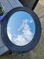 Oude grote spiegel ovaal, Antiek en Kunst, Antiek | Spiegels, 50 tot 100 cm, Minder dan 100 cm, Ophalen, Ovaal