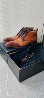 Sendra lage western schoen 15669P cognac bruin met python, Ophalen of Verzenden, Zo goed als nieuw, Bruin