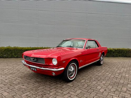 Ford Mustang 1966 V8 289 VASTE PRIJS stuurbekrachtiging, Auto's, Oldtimers, Particulier, Lederen bekleding, Ford, Benzine, Coupé