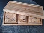 Teak houten decoratie spel, Huis en Inrichting, Ophalen of Verzenden, Zo goed als nieuw