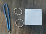 Mooie orginele set van Ti Sento Milano ketting en armbanden, Ophalen, Zo goed als nieuw, Zilver