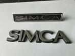 2 mooie SIMCA emblemen. Embleem., Ophalen of Verzenden, Gebruikt, Gebruiksvoorwerp