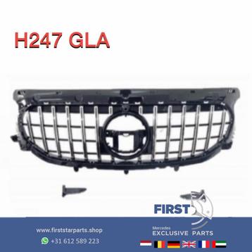 H247 GLA 45 AMG GT GRIL 2018-2022 PANAMERICANA STYLE CHROOM/