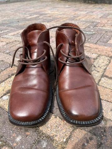 Leren bruine herenschoenen maat 43 beschikbaar voor biedingen
