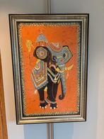 Batik schilderij van Olifant, Ophalen