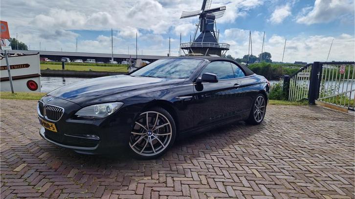BMW 6 Serie Cabrio 650i High Executive Xenon-LED / Leder-Spo, Auto's, BMW, Bedrijf, Te koop, 6-Serie, ABS, Airbags, Airconditioning