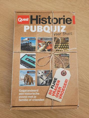 Quest pubquiz Historie beschikbaar voor biedingen
