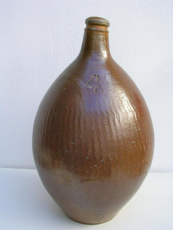 18e eeuwse steengoed oliekruik nr. 4 type als baardmankruik, Antiek en Kunst, Antiek | Keramiek en Aardewerk, Ophalen of Verzenden