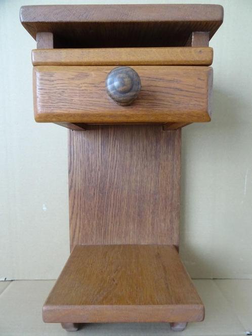 Curiosa houten telefoonkastje 42cm wandkastje vintage 1960, Antiek en Kunst, Curiosa en Brocante, Ophalen of Verzenden