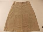 Ribrok in zandkleur, maat 36., Ophalen, Overige kleuren, Zo goed als nieuw, Onder de knie