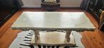 Vintage Italianse salon tafel, pastel tinten,goud details d, Ophalen, 100 tot 150 cm, 50 tot 75 cm, 50 tot 100 cm