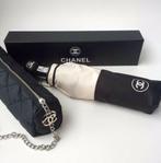Chanel paraplu *NIEUW* + doos + ketting + tas zwart/wit VIP, Ophalen of Verzenden, Nieuw, Zwart