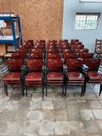 Partij koppelbaar schoolstoelen industriele stoelen vintage, Ophalen, Redesign, Gebruikt, Aalsmeer