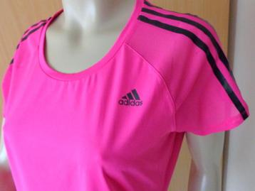 ADIDAS Clima cool knalroze shirt maat L beschikbaar voor biedingen