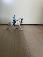 Schleich 42111 wit competitie paard, wedstijdamazone, Ophalen of Verzenden, Zo goed als nieuw