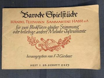 Barocke Spielstücke - gevarieerde samenspeelstukken  beschikbaar voor biedingen