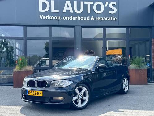 BMW 1-Serie 2.0 118I Cabrio 2009 Zwart, Auto's, BMW, Bedrijf, 1-Serie, ABS, Airconditioning, Bluetooth, Boordcomputer, Centrale vergrendeling