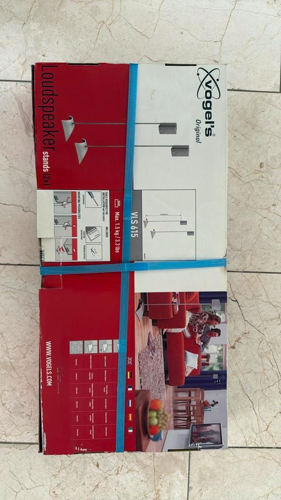 Vogel's VLS 615 Vloerstandaard (2x) zilver, Audio, Tv en Foto, Luidsprekers, Nieuw, Ophalen of Verzenden