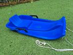 Blauwe Kunststof Slee met Touw, Kinderen en Baby's, Speelgoed | Buiten | Sleeën, Ophalen, Rem, Zo goed als nieuw, Kunststof