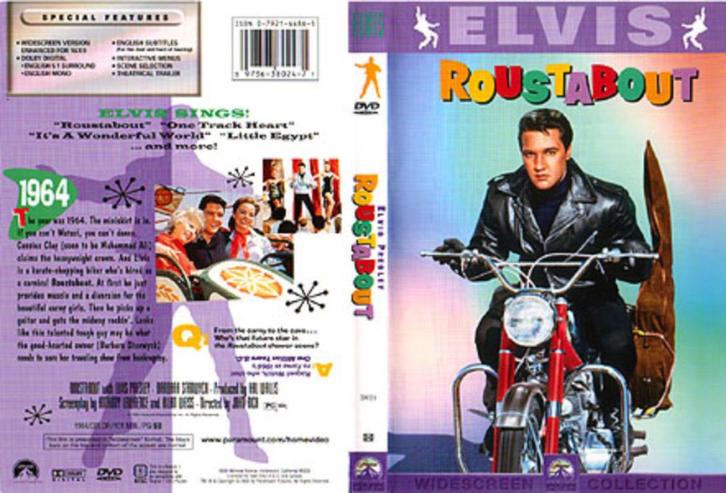 ELVIS ROUSTABOUT DVD, Cd's en Dvd's, Dvd's | Klassiekers, Zo goed als nieuw, Overige genres, 1960 tot 1980, Vanaf 6 jaar, Verzenden