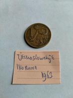 Tsjechoslowakije 1 Koruna 1963, Postzegels en Munten, Munten | Europa | Niet-Euromunten, Verzenden, Overige landen, Losse munt