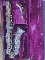 Schenkelaars altsaxofoon gereviseerd., Ophalen of Verzenden, Gebruikt, Alt, Met koffer