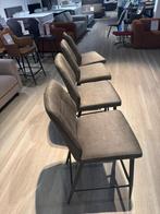 Set van 4 Barstoelen stof Luxor Moss donker groen barkrukken, Huis en Inrichting, Barkrukken, 4 krukken, Ophalen, Nieuw, 60 tot 90 cm