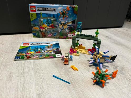 Lego Minecraft  21180 de bewakersstrijd, Kinderen en Baby's, Speelgoed | Duplo en Lego, Zo goed als nieuw, Lego, Complete set