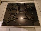 NEF Gas-op-Glas kookplaat met bijbehorende oven., Ophalen, Gebruikt, 4 kookzones, Inbouw