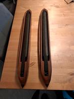 Grote weefschuiten met metalen klep, mooi hout, Antiek en Kunst, Curiosa en Brocante, Ophalen of Verzenden