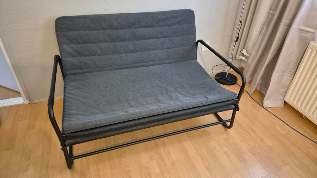 IN PRIJS VERLAAGD! Slaapbank Ikea Hammarn, Ophalen, Tweepersoons, Zo goed als nieuw, 120 cm