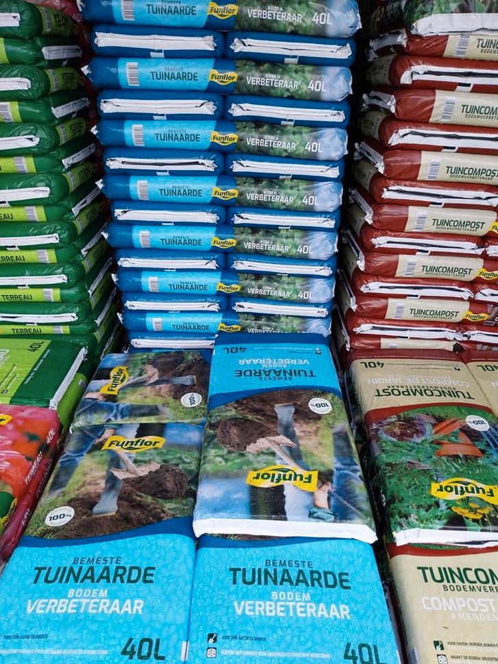 Bemeste tuinaarde 40 liter, Tuin en Terras, Aarde en Mest, Tuinaarde, Ophalen