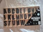 Zwarte houten letters, Ophalen of Verzenden, Zo goed als nieuw, Materiaal