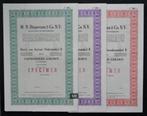 W.B. Diepeveen & Co.(IJzerwaren) - Rotterdam - 1959 3x, Postzegels en Munten, 1950 tot 1970, Ophalen of Verzenden, Aandeel